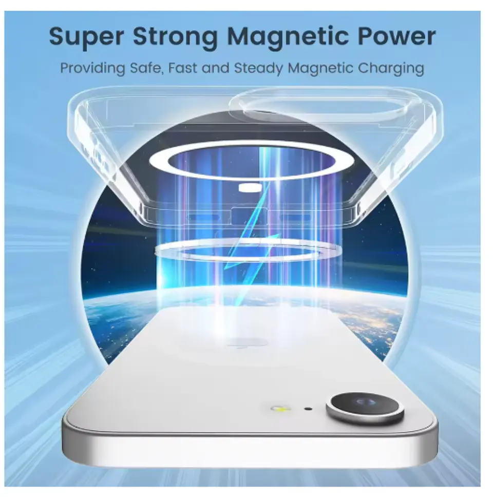 Carcasa Para iPhone 17e Transparente MagSafe 2
