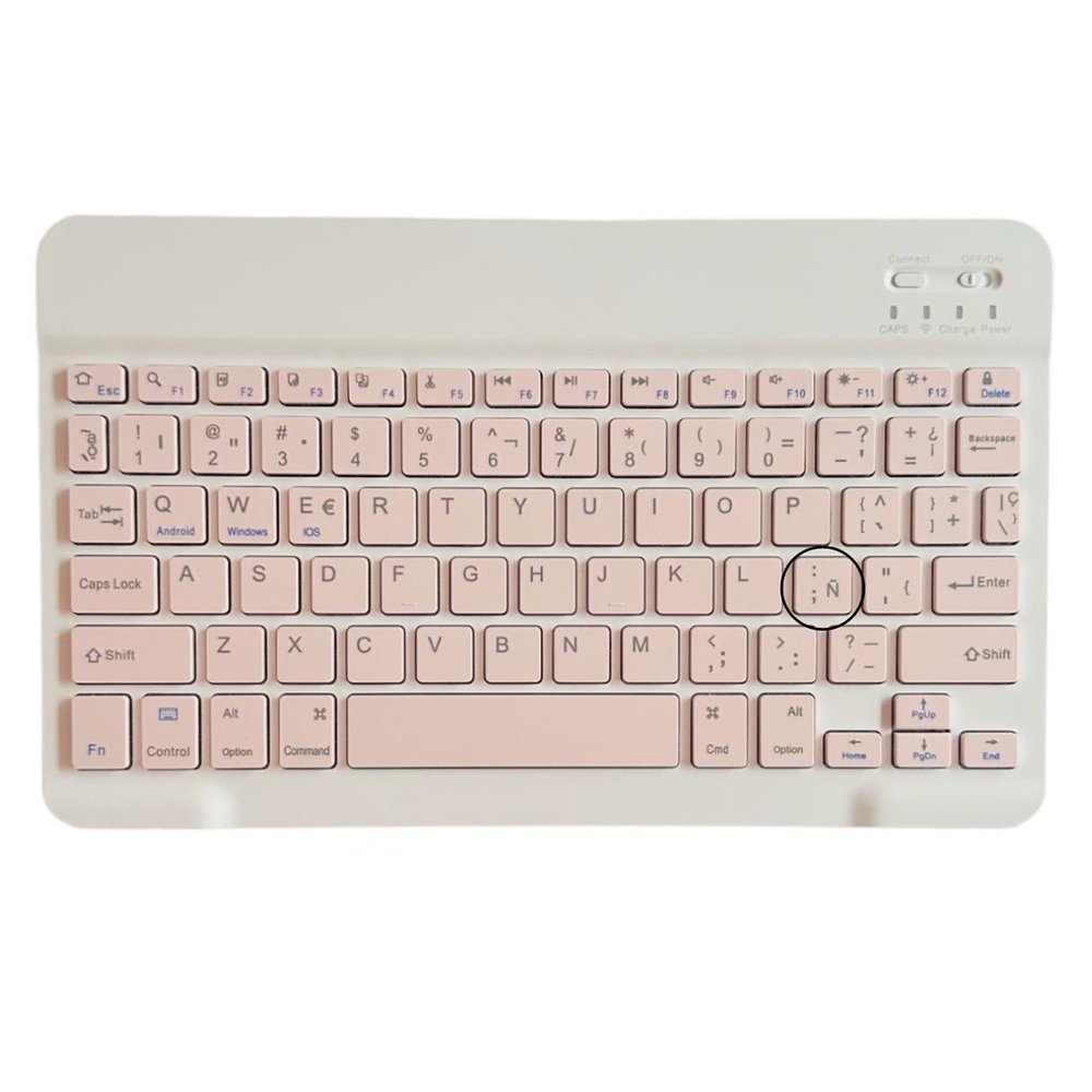 Funda Con Teclado Rosado Para iPad Air 11 M4 2026 Español