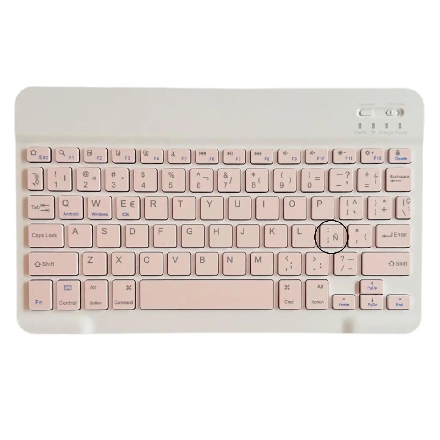 Funda Con Teclado Rosado Para iPad Air 11 M4 2026 Español 3