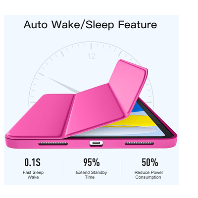 Carcasa Smart Cover Ranura Para iPad Air 11 M4 2026 Fucsia