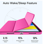 Carcasa Smart Cover Ranura Para iPad Air 11 M4 2026 Fucsia