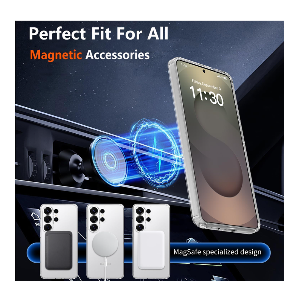 Carcasa Para Samsung S26 Transparente MagSafe