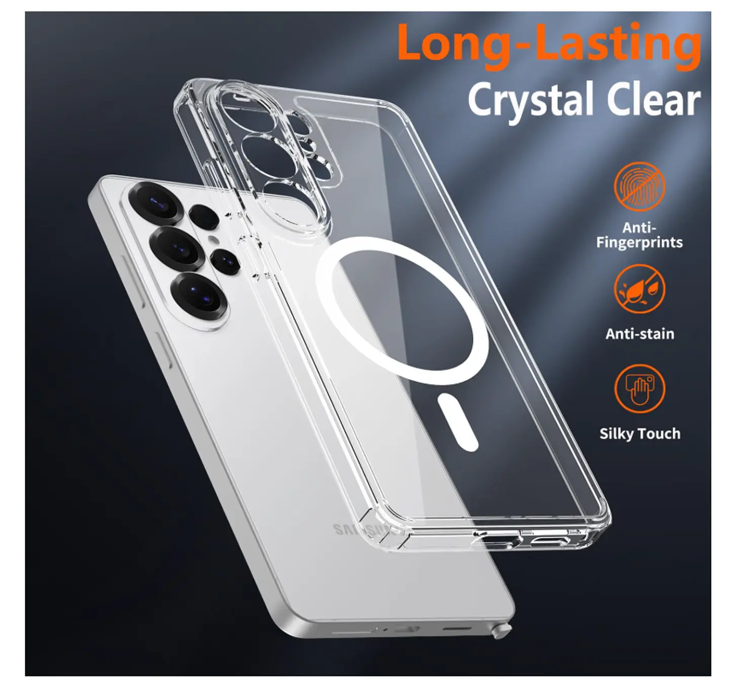 Carcasa Para Samsung S26 Ultra Transparente MagSafe 5