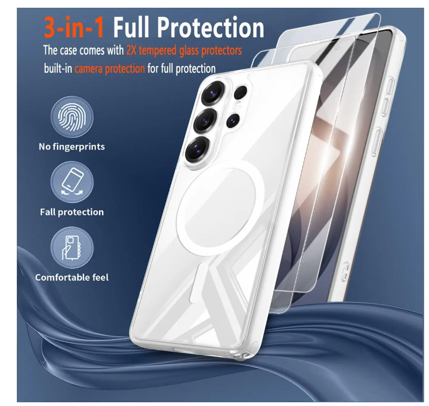 Carcasa Para Samsung S26 Ultra Transparente MagSafe 2