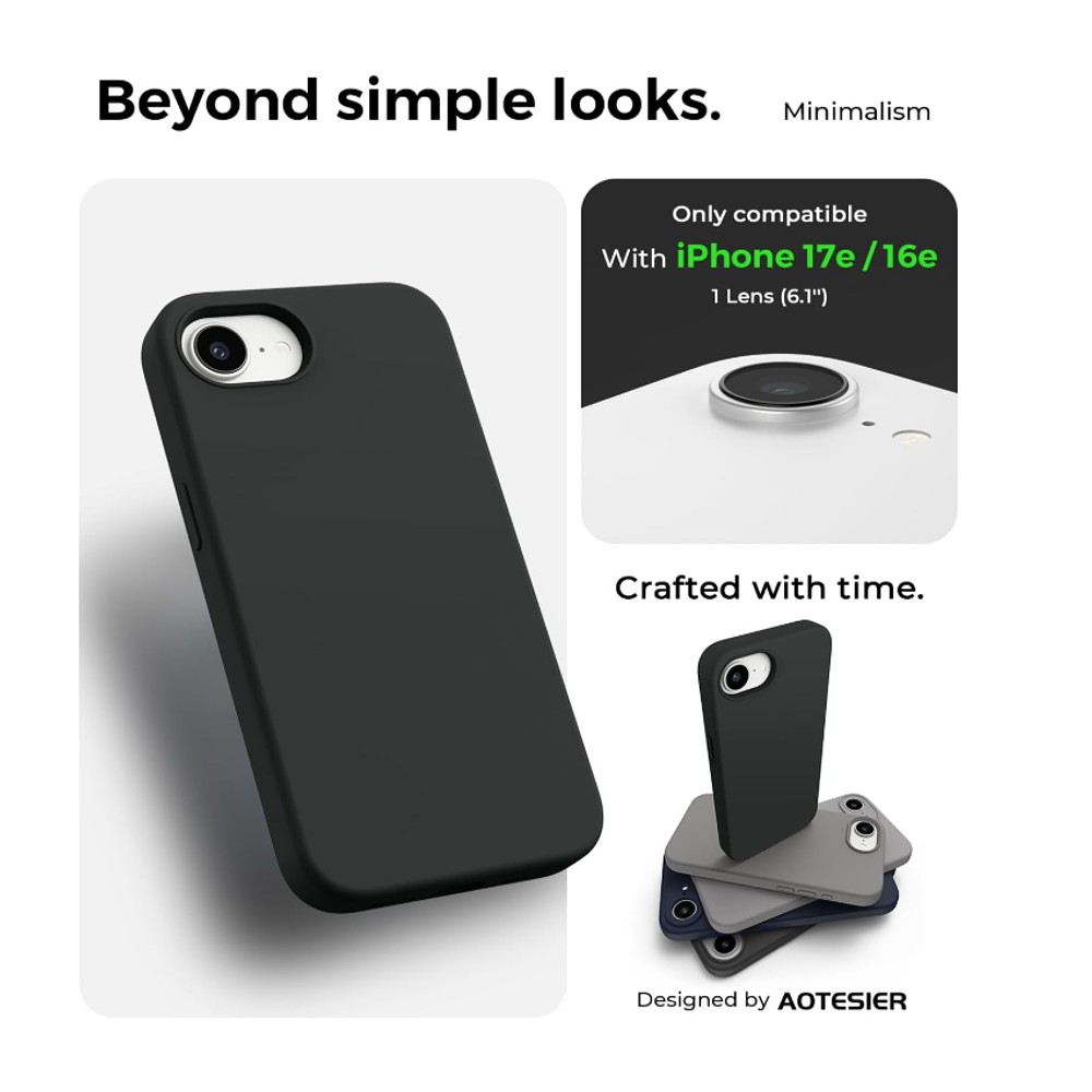 Carcasa Funda Para iPhone 16e/ 17e Silicona Color