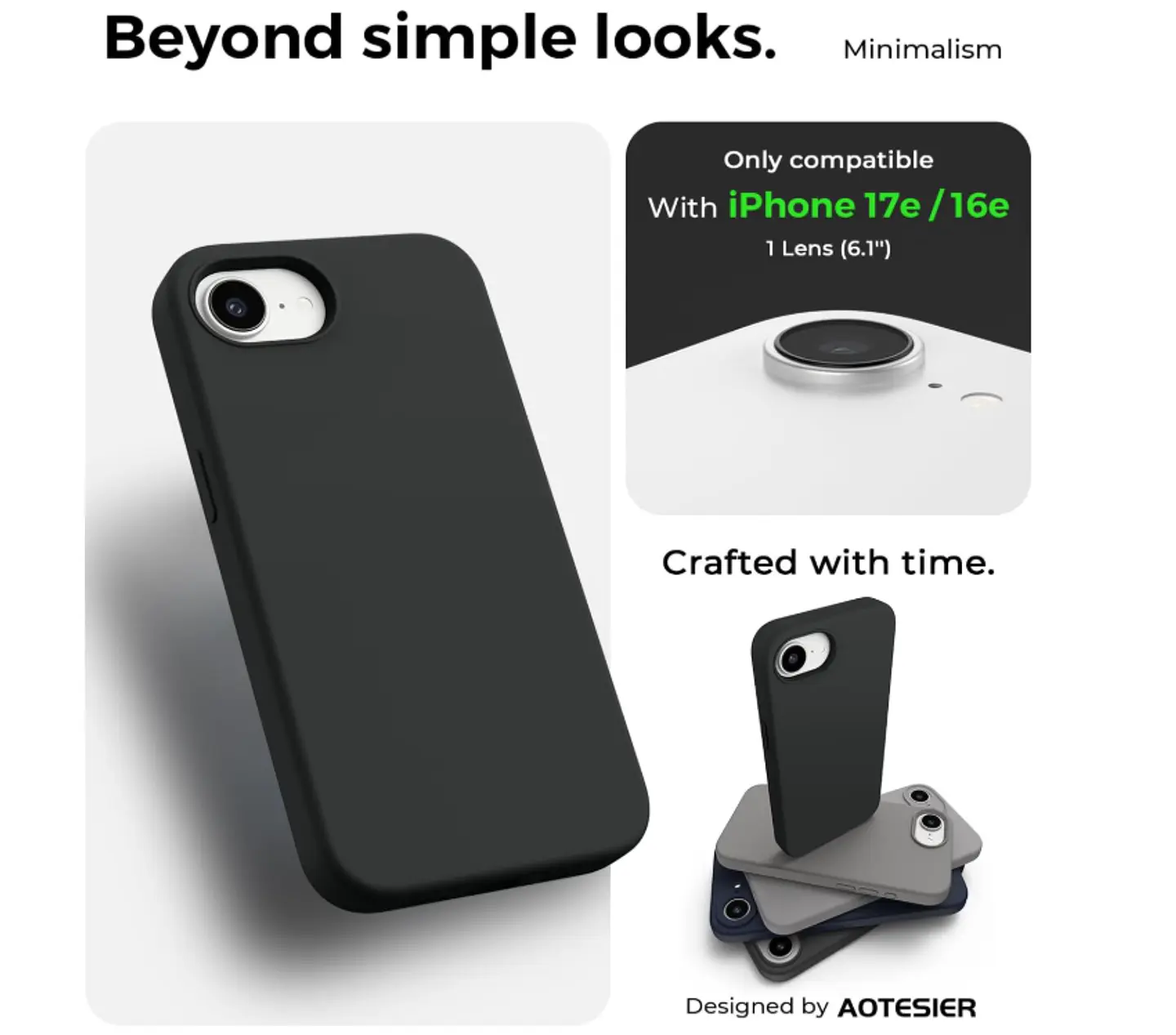 Carcasa Funda Para iPhone 16e/ 17e Silicona Color 6