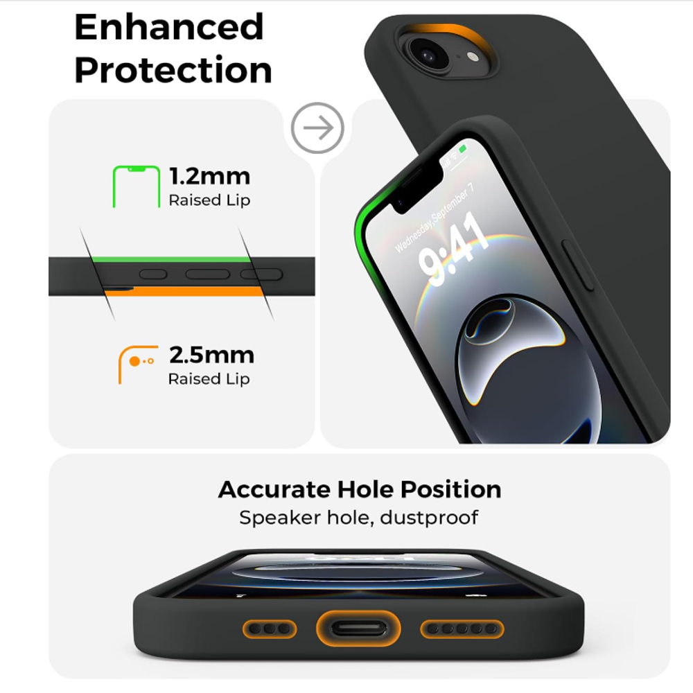 Carcasa Funda Para iPhone 16e/ 17e Silicona Color