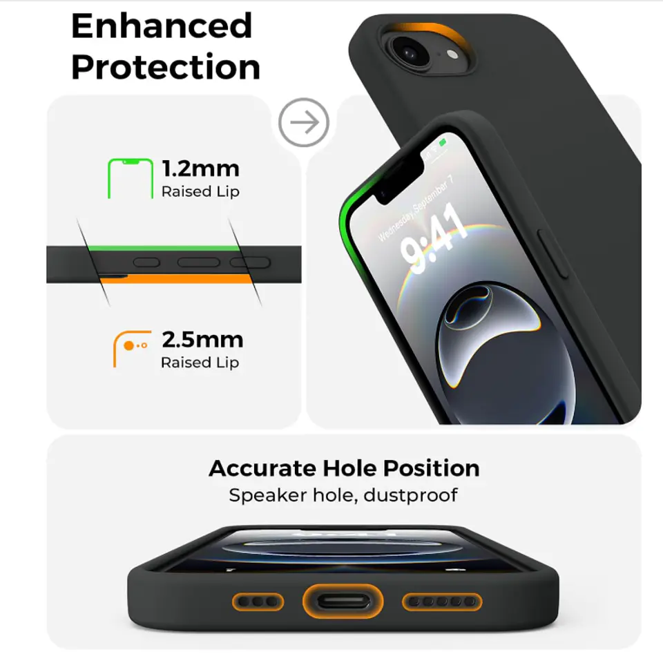 Carcasa Funda Para iPhone 16e/ 17e Silicona Color 8