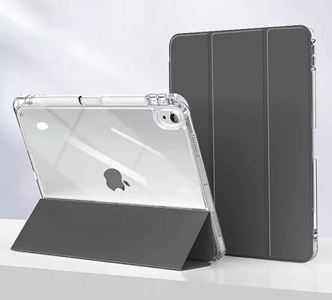 Carcasa Smart Cover Clear Para iPad Air 11 M4 2026 Negro