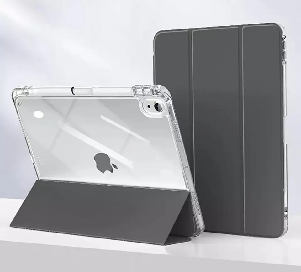 Carcasa Smart Cover Clear Para iPad Air 11 M4 2026 Negro 2