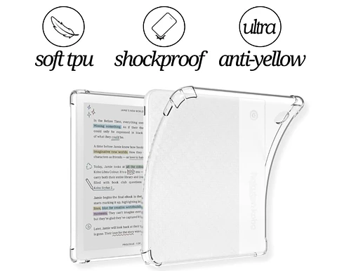 Funda Transparente Para Kobo Libra Colour 2024 7 Pulgadas