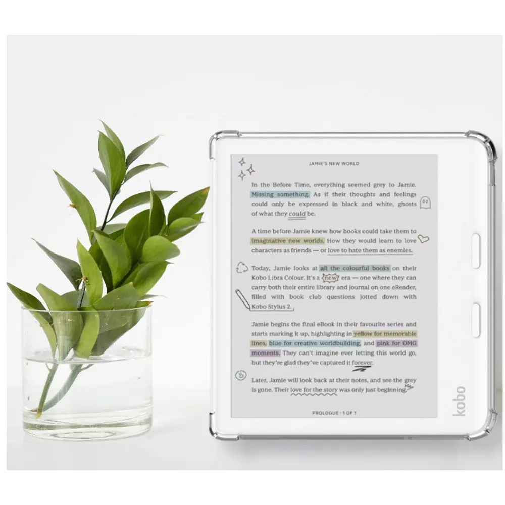 Funda Transparente Para Kobo Libra Colour 2024 7 Pulgadas 