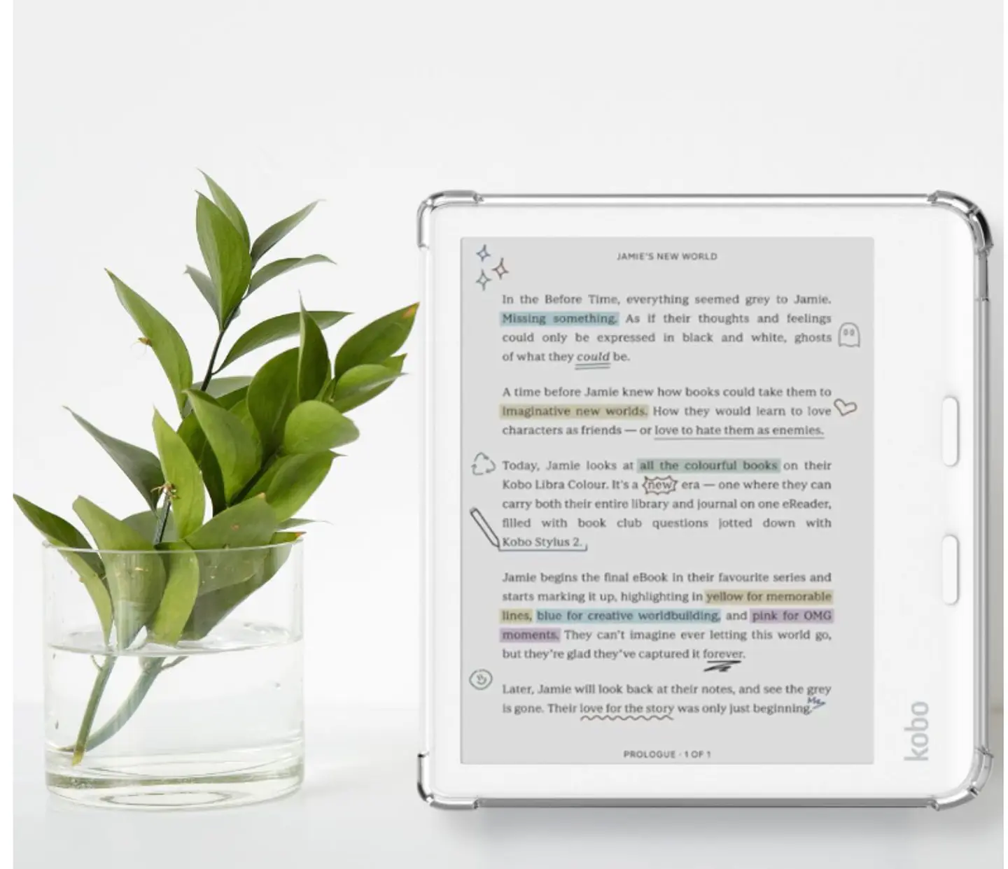 Funda Transparente Para Kobo Libra Colour 2024 7 Pulgadas 3