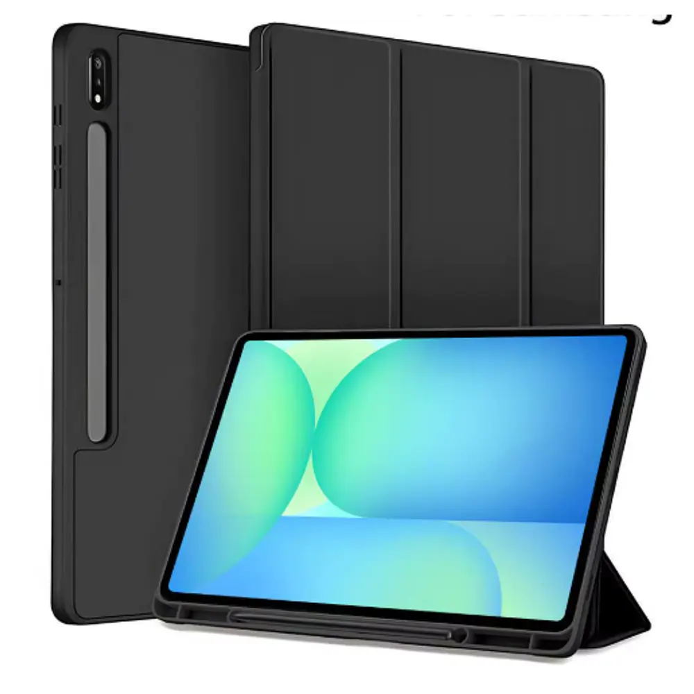 Funda Con Ranura Smartcover Para Tablet Samsung A11+ Plus Negro