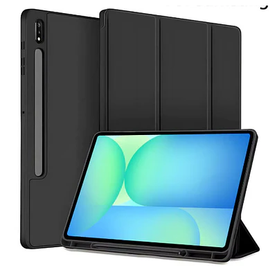 Funda Con Ranura Smartcover Para Tablet Samsung A11+ Plus Negro