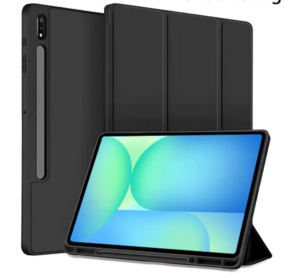 Funda Con Ranura Smartcover Para Tablet Samsung A11+ Plus Negro 1