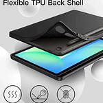 Funda Con Ranura Smartcover Para Tablet Samsung A11+ Plus Negro