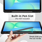 Funda Con Ranura Smartcover Para Tablet Samsung A11+ Plus Negro