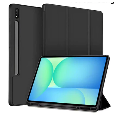 Funda Con Ranura Smartcover Para Samsung A11 8.7 2025 Negro