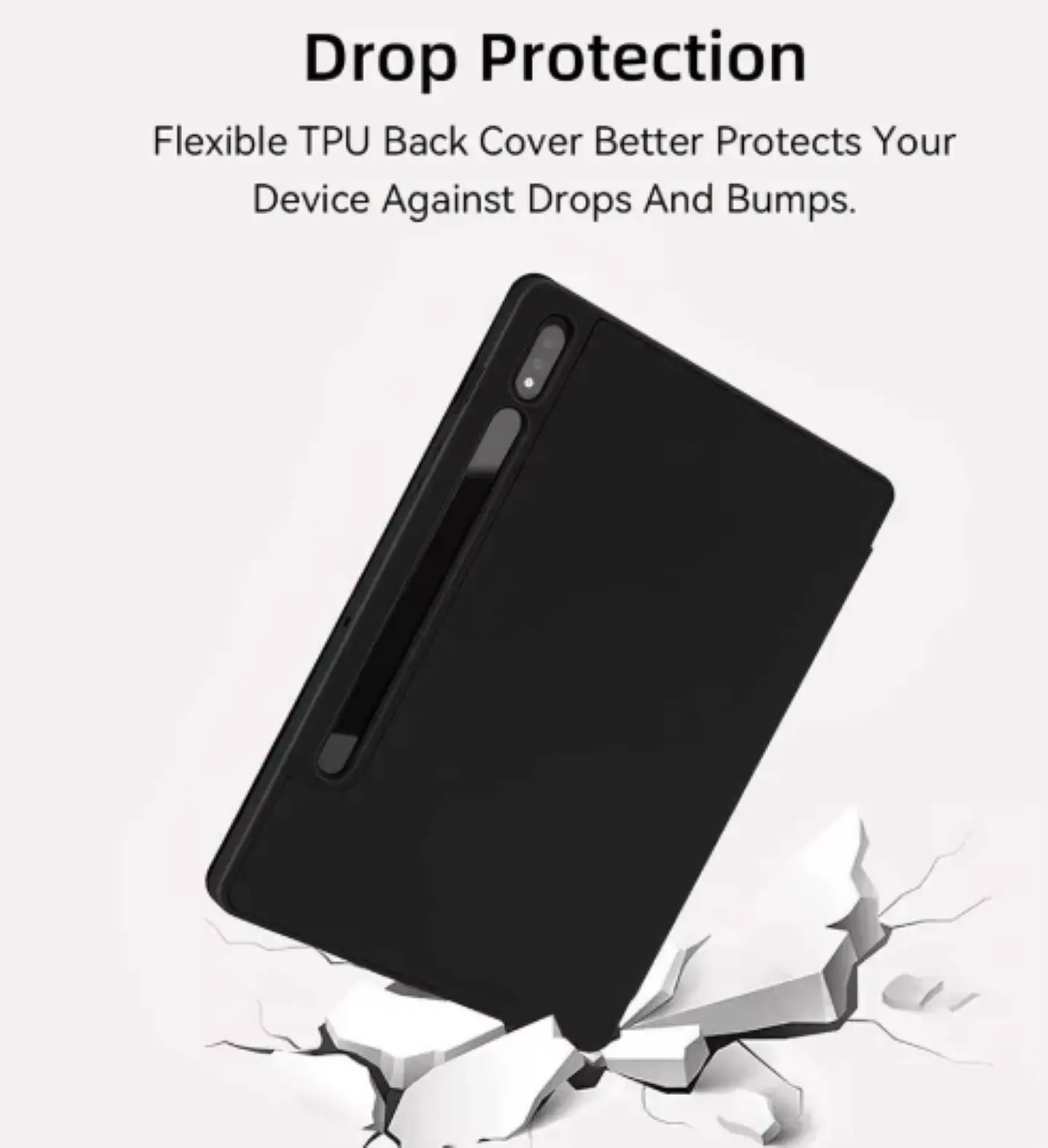 Funda Con Ranura Smartcover Para Samsung A11 8.7 2025 Negro 6