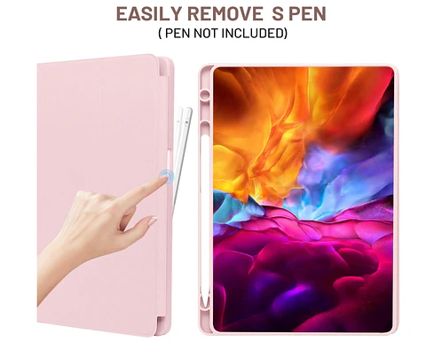 Funda Con Ranura Smartcover Para Samsung A11 8.7 2025 Rosado