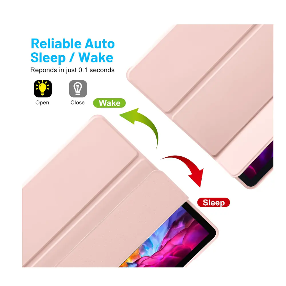 Funda Con Ranura Smartcover Para Samsung A11 8.7 2025 Rosado