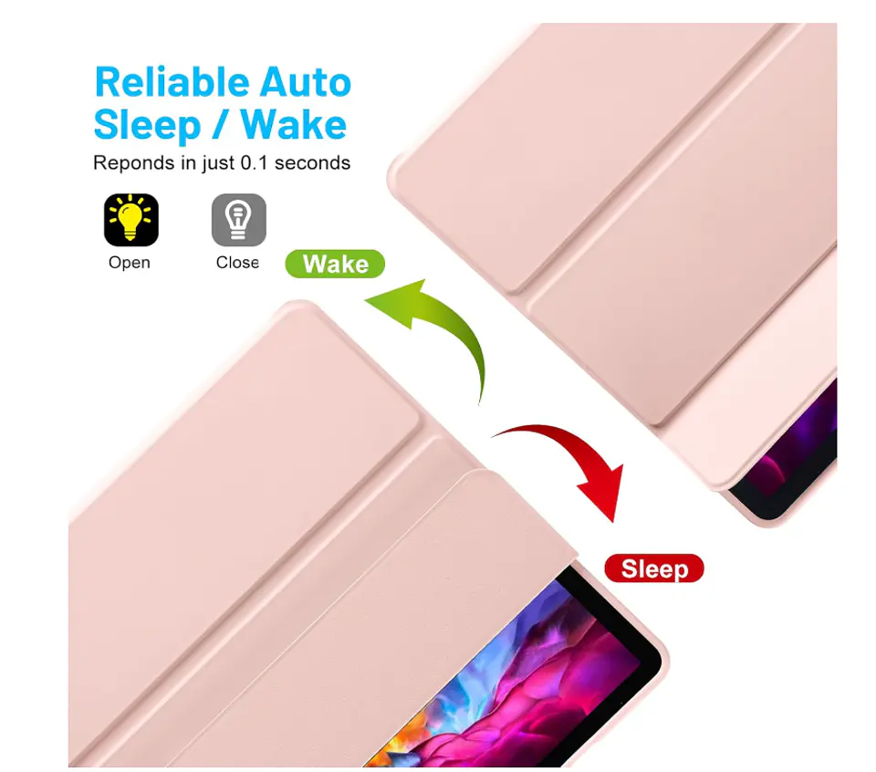 Funda Con Ranura Smartcover Para Samsung A11 8.7 2025 Rosado 3
