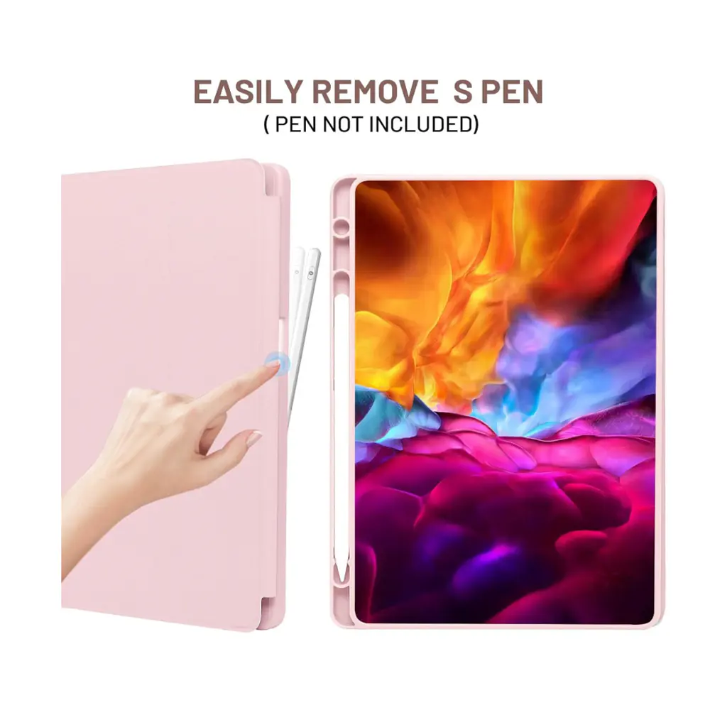 Funda Con Ranura Smartcover Para Tablet Samsung A11+ Rosa