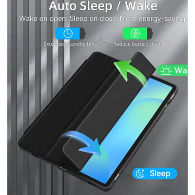 Funda Con Ranura Smartcover Para Samsung A9 8.7 2025 Negro