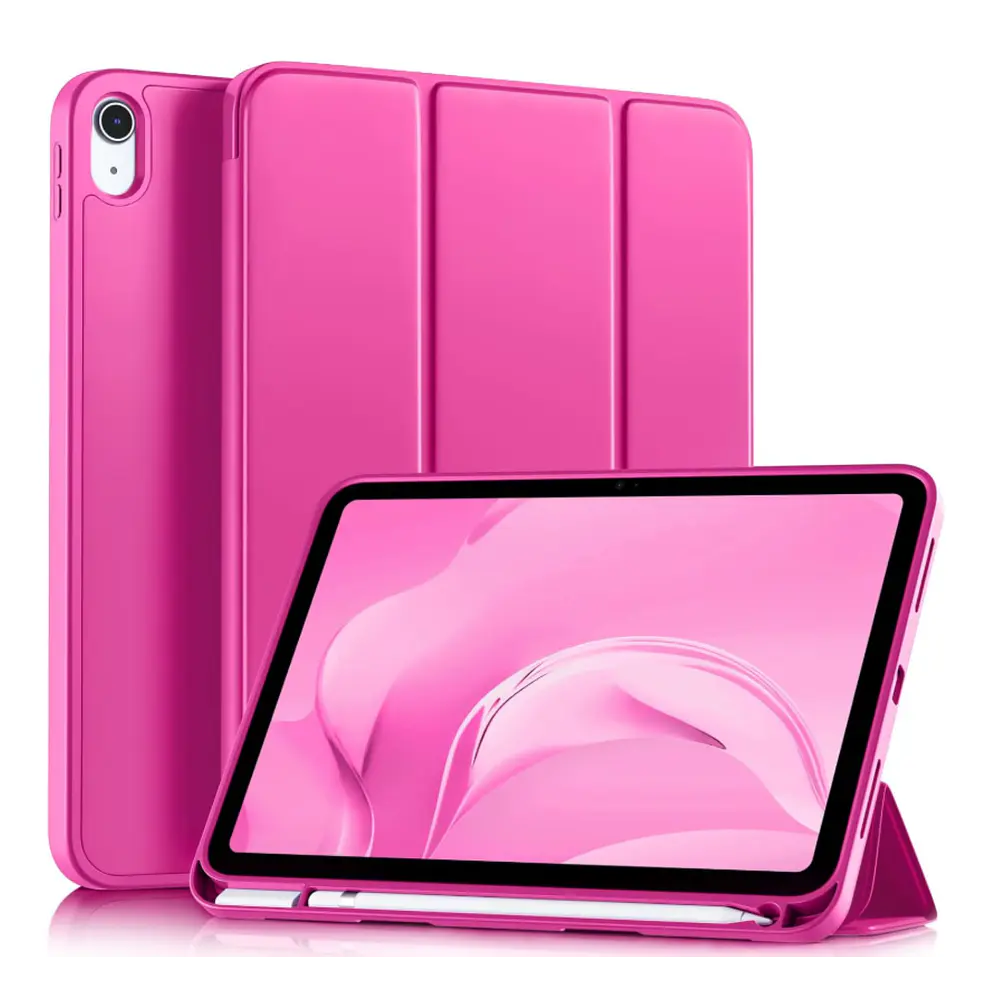 Carcasa Smart Cover Ranura Para iPad Air 11 M3 2025 Fucsia