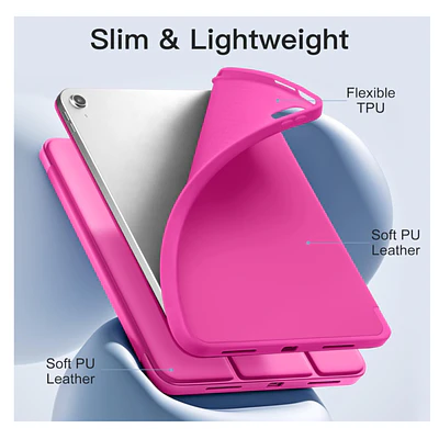 Carcasa Smart Cover Ranura Para iPad Air 11 M3 2025 Fucsia