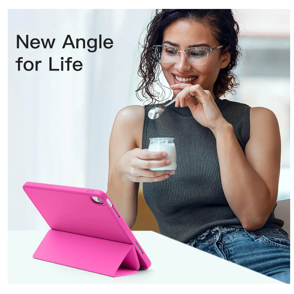 Carcasa Smart Cover Ranura Para iPad Air 11 M3 2025 Fucsia