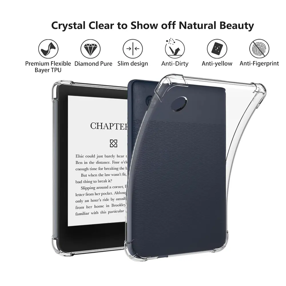 Funda Transparente Para Kobo Clara BW Colour 2024 6 Pulgada