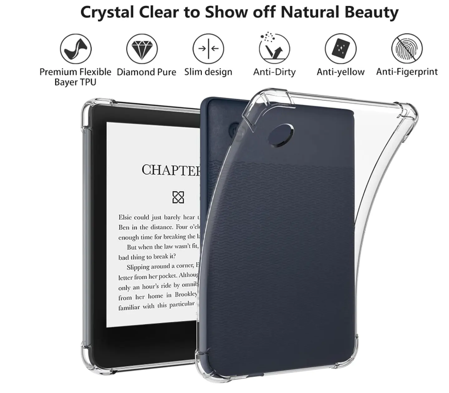 Funda Transparente Para Kobo Clara BW Colour 2024 6 Pulgada 3