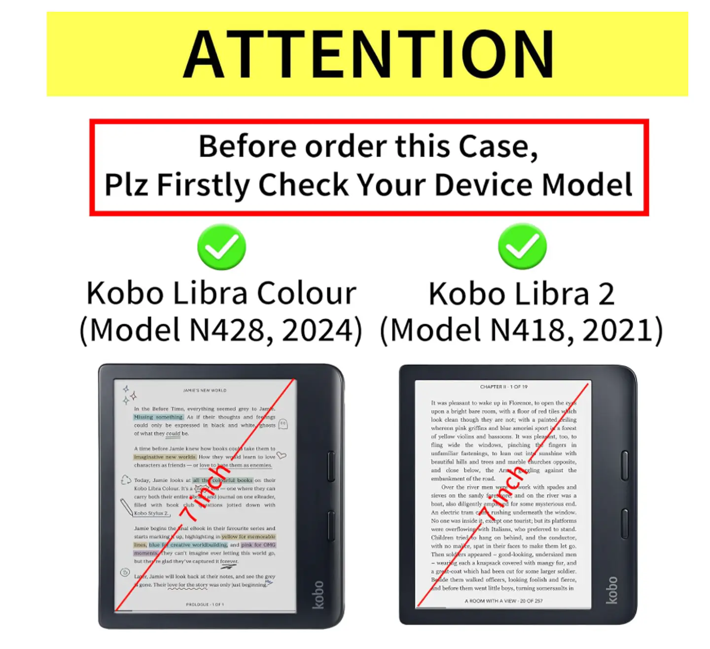 Funda Transparente Para Kobo Libra 2 7 Pulgadas Model N418 7