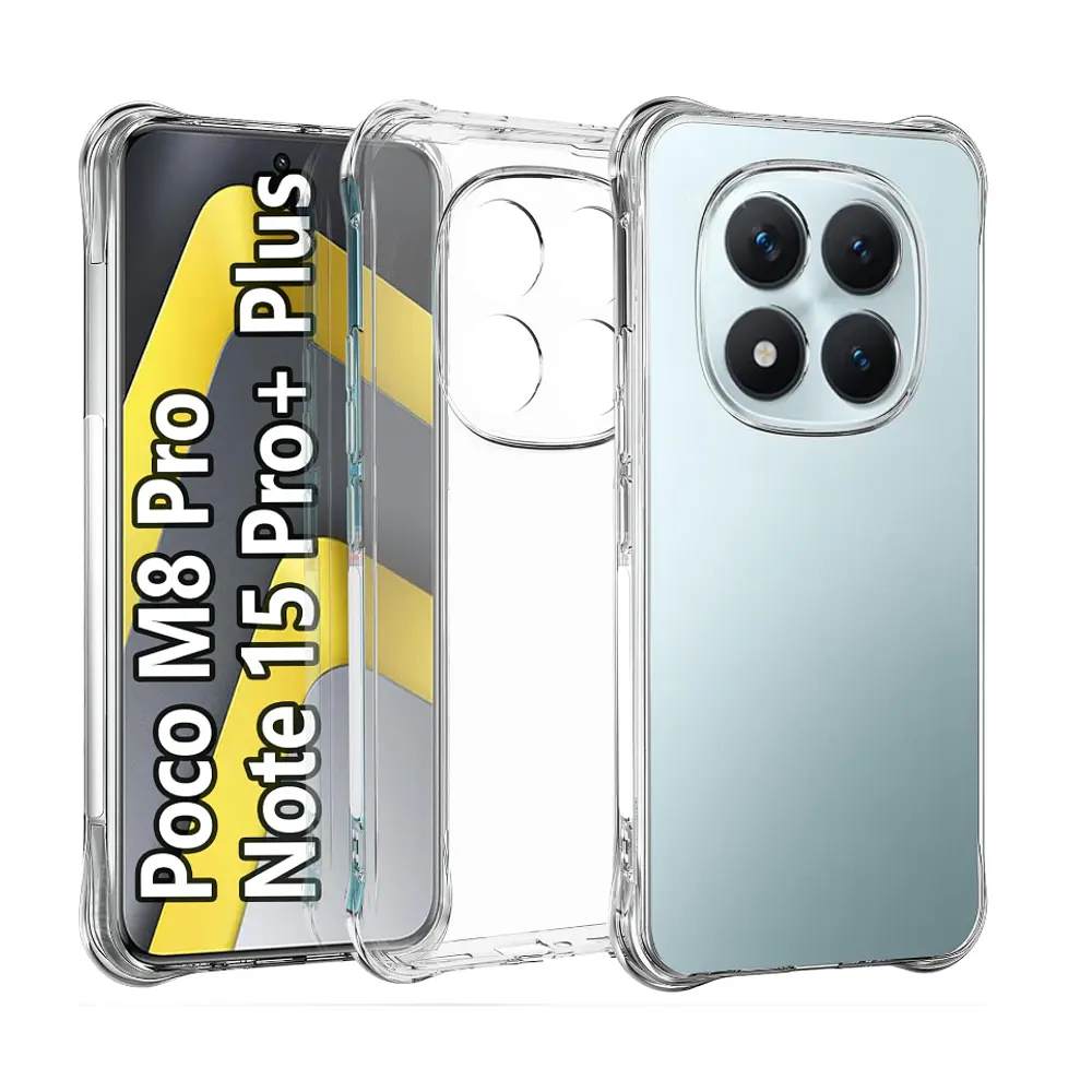 Carcasa Para Xiaomi Note 15 Pro+ 5g Transparente Reforzada