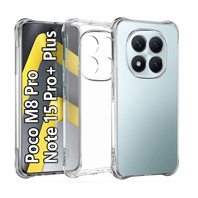 Carcasa Para Xiaomi Note 15 Pro+ 5g Transparente Reforzada