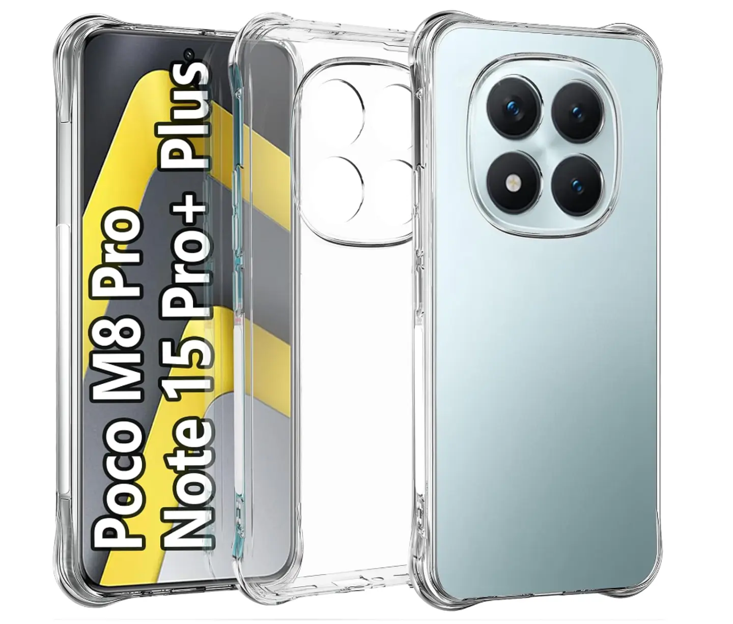Carcasa Para Xiaomi Note 15 Pro+ 5g Transparente Reforzada 1