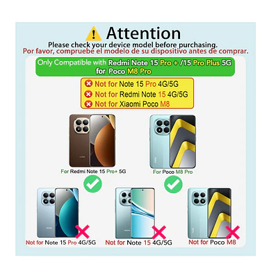 Carcasa Para Xiaomi Note 15 Pro+ 5g Transparente Reforzada