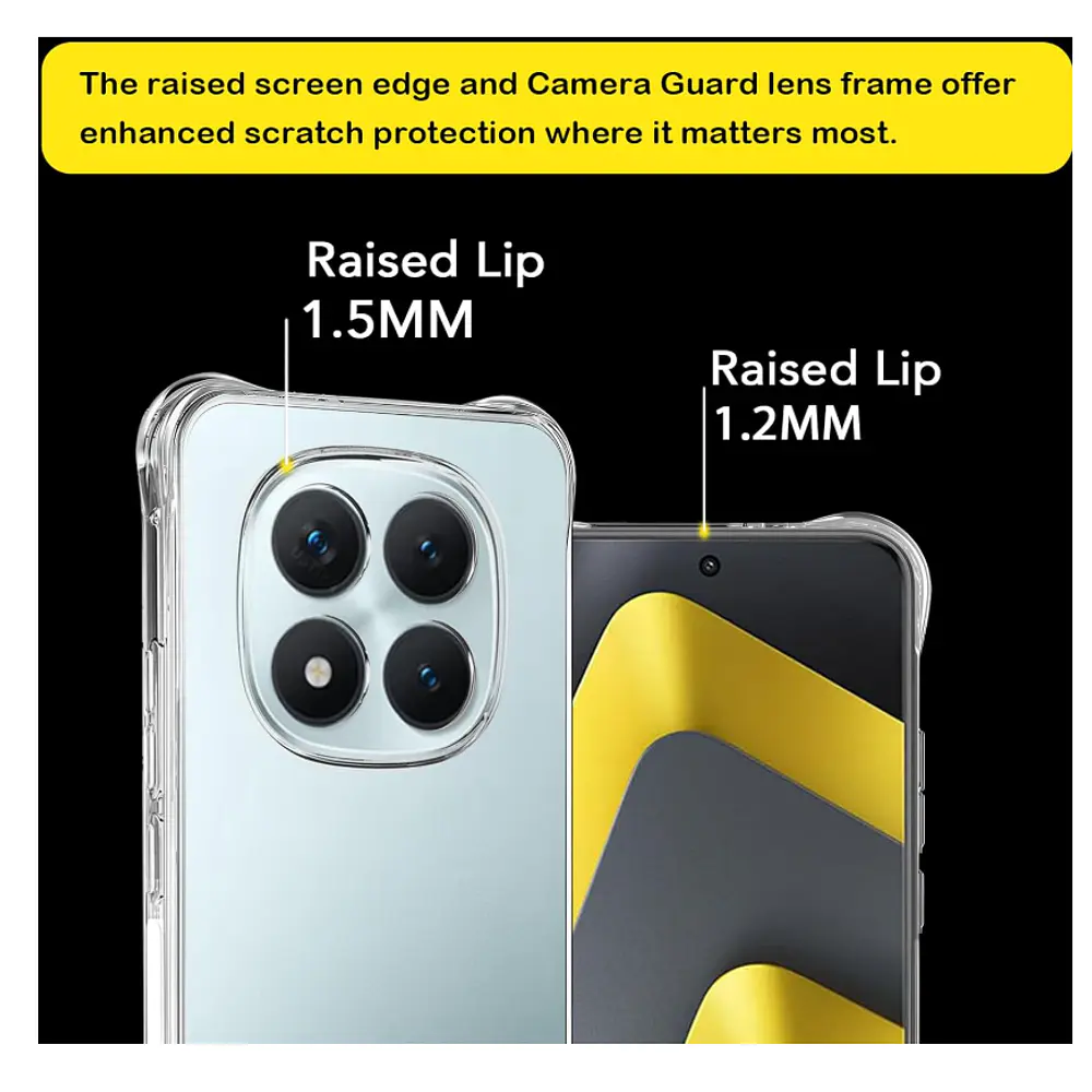 Carcasa Para Xiaomi Note 15 Pro+ 5g Transparente Reforzada