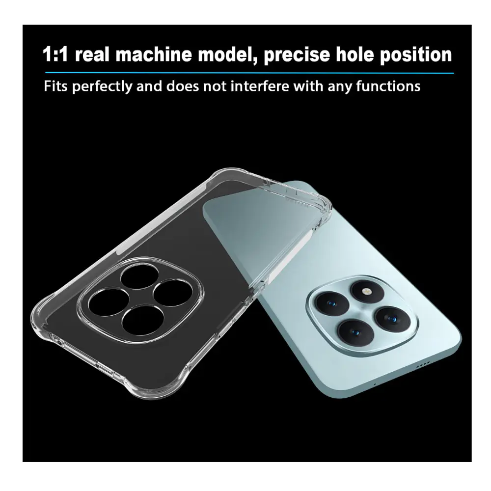 Carcasa Para Xiaomi Note 15 Pro+ 5g Transparente Reforzada