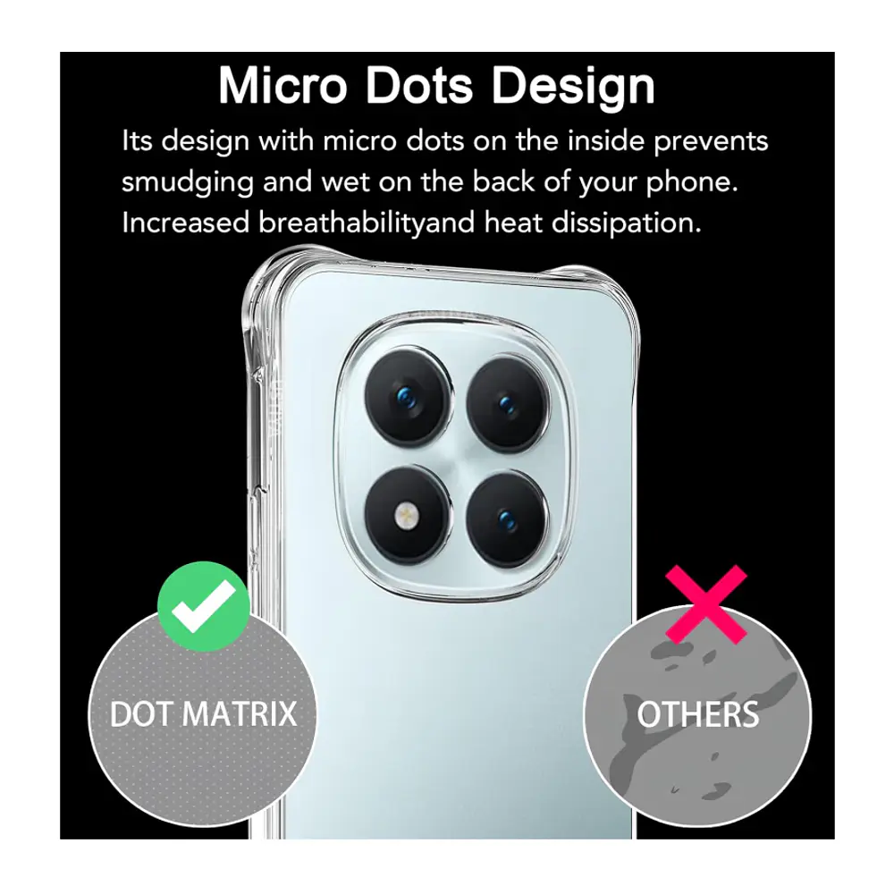 Carcasa Para Xiaomi Note 15 Pro+ 5g Transparente Reforzada