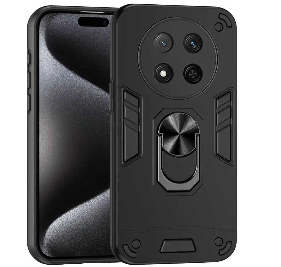 Carcasa Para Honor Magic7 Lite Anti Golpes Anillo Negro 1