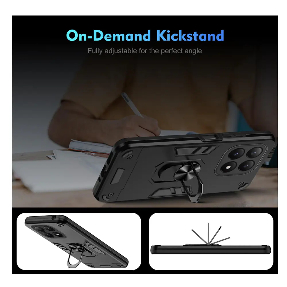 Carcasa Para Honor Magic7 Lite Anti Golpes Anillo Negro