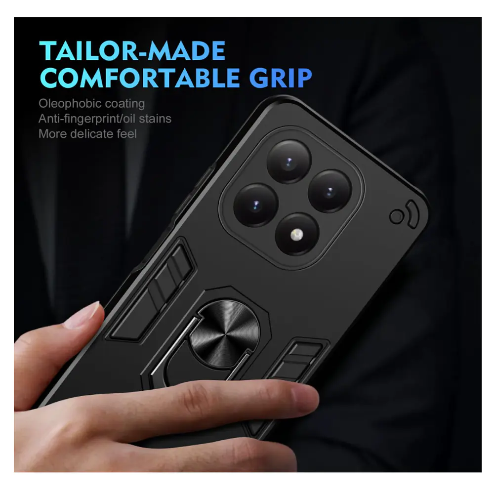 Carcasa Para Honor Magic7 Lite Anti Golpes Anillo Negro