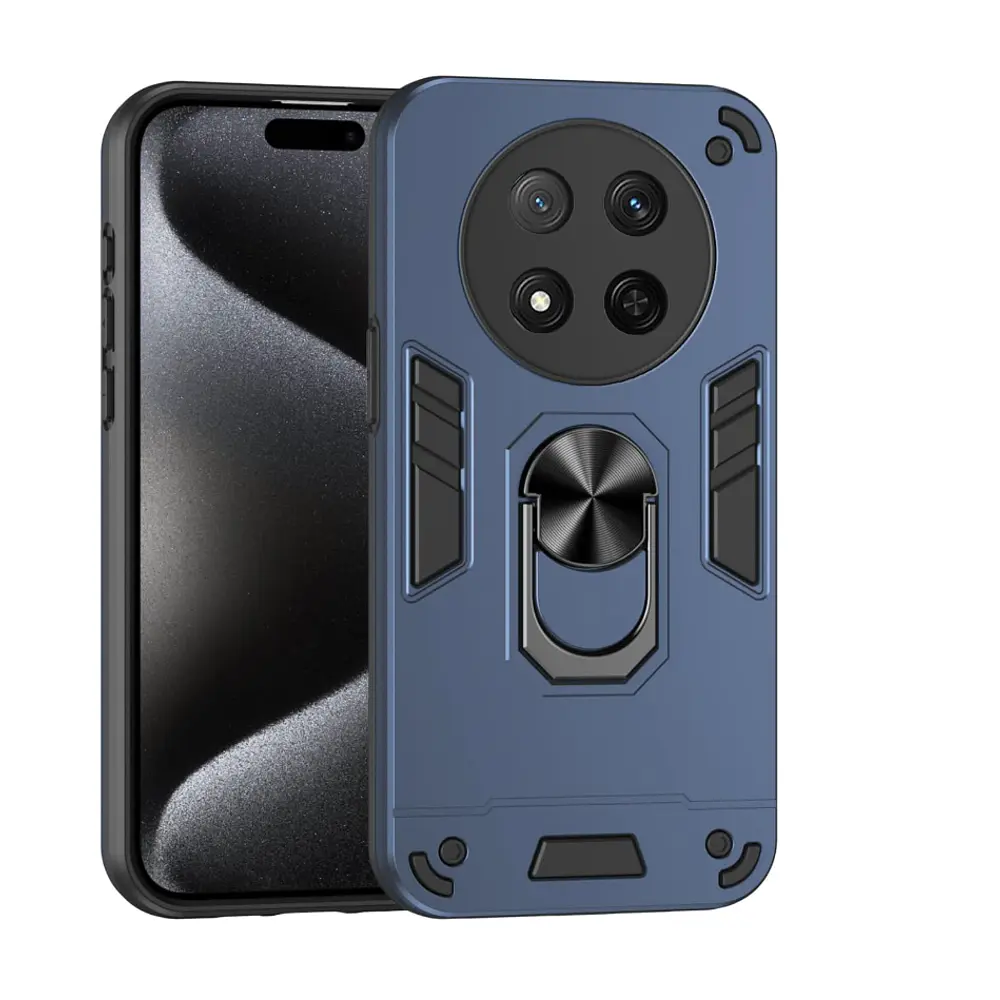 Carcasa Para Honor Magic7 Lite Anti Golpes Anillo Azul