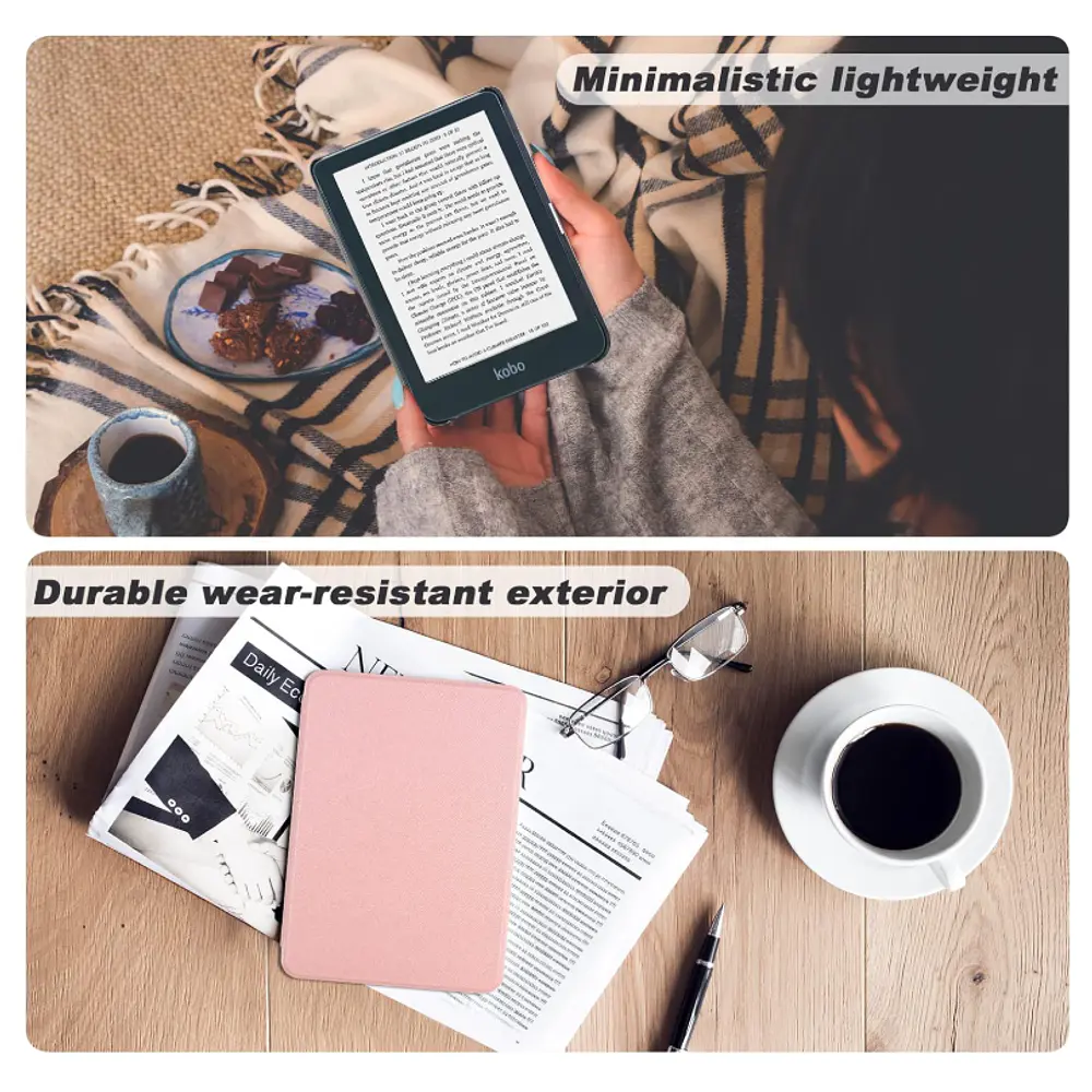 Funda Carcasa Para Kobo Libra Colour 2024 7 Premium Rosado