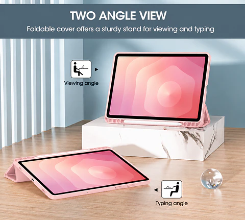 Carcasa Smart Cover Ranura Para Tablet Samsung S11 11 Rosado