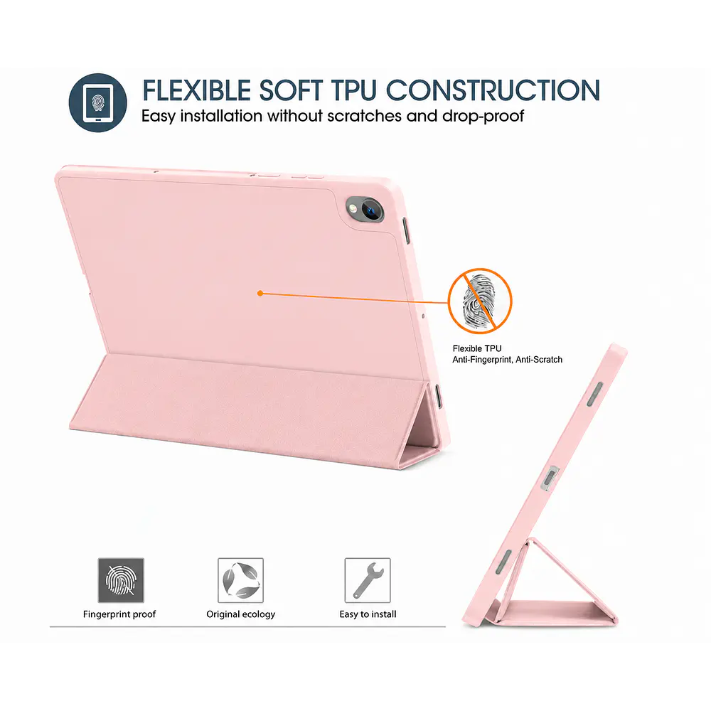 Carcasa Smart Cover Ranura Para Tablet Samsung S11 11 Rosado