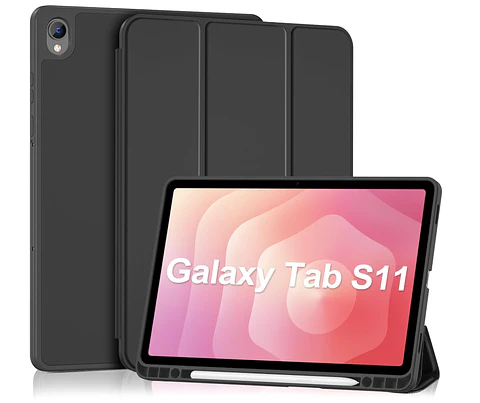 Carcasa Smart Cover Ranura Para Tablet Samsung S11 11 Negro
